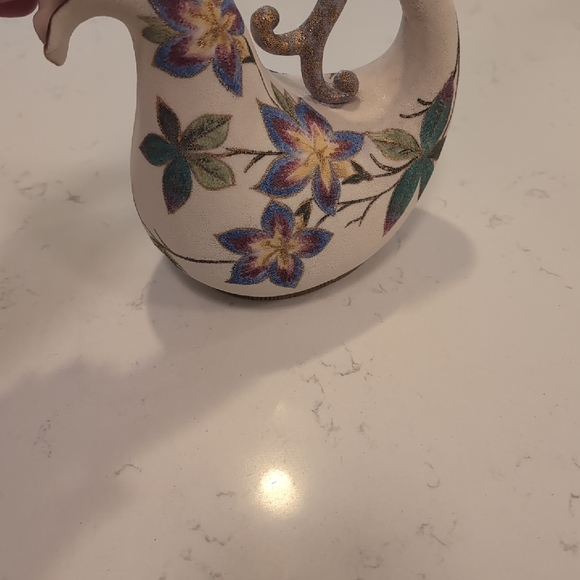 Antique Straus and Sons Rudolstadt Ware Ewer or Pitcher Form Vase, Vintage HTF U - Picture 2 of 3